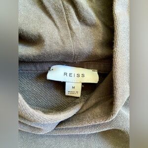 Reiss Charcoal Cotton Hoodie